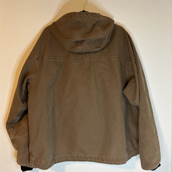 Carhartt Men's Mankato Jacket Brown Size XL Zipper Pockets Hoodie - Picture 2 of 10